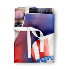 Load image into Gallery viewer, Bernedoodle Patriotic American Apron – Artist-Designed Kitchen, BBQ &amp; Craft Apron