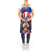 Load image into Gallery viewer, Bernedoodle Patriotic American Apron – Artist-Designed Kitchen, BBQ &amp; Craft Apron