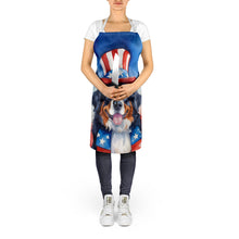 Load image into Gallery viewer, Bernese Mountain Dog Patriotic American Apron – Artist-Designed Kitchen, BBQ &amp; Craft Apron