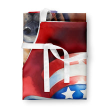 Load image into Gallery viewer, Bloodhound Patriotic American Apron – Artist-Designed Kitchen, BBQ &amp; Craft Apron