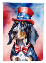 Load image into Gallery viewer, Bluetick Coonhound Patriotic American House Flag