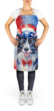 Load image into Gallery viewer, Border Collie Patriotic American Apron – Artist-Designed Kitchen, BBQ &amp; Craft Apron
