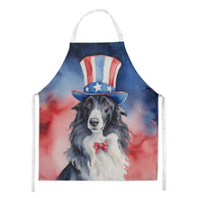 Load image into Gallery viewer, Borzoi Patriotic American Apron – Artist-Designed Kitchen, BBQ &amp; Craft Apron