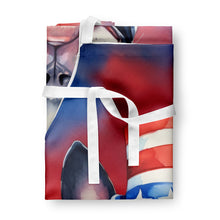 Load image into Gallery viewer, Boston Terrier Patriotic American Apron – Artist-Designed Kitchen, BBQ &amp; Craft Apron