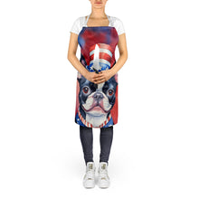 Load image into Gallery viewer, Boston Terrier Patriotic American Apron – Artist-Designed Kitchen, BBQ &amp; Craft Apron