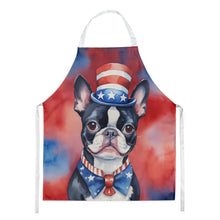 Load image into Gallery viewer, Boston Terrier Patriotic American Apron – Artist-Designed Kitchen, BBQ &amp; Craft Apron