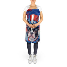 Load image into Gallery viewer, Boston Terrier Patriotic American Apron – Artist-Designed Kitchen, BBQ &amp; Craft Apron