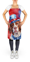 Load image into Gallery viewer, Brittany Spaniel Patriotic American Apron – Artist-Designed Kitchen, BBQ &amp; Craft Apron