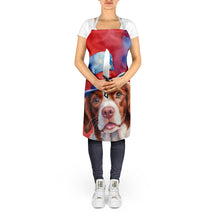 Load image into Gallery viewer, Brittany Spaniel Patriotic American Apron – Artist-Designed Kitchen, BBQ &amp; Craft Apron