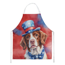 Load image into Gallery viewer, Brittany Spaniel Patriotic American Apron – Artist-Designed Kitchen, BBQ &amp; Craft Apron