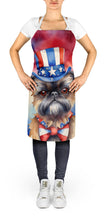 Load image into Gallery viewer, Brussels Griffon Patriotic American Apron – Artist-Designed Kitchen, BBQ &amp; Craft Apron