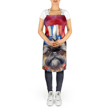 Load image into Gallery viewer, Brussels Griffon Patriotic American Apron – Artist-Designed Kitchen, BBQ &amp; Craft Apron