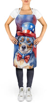 Load image into Gallery viewer, Catahoula Patriotic American Apron – Artist-Designed Kitchen, BBQ &amp; Craft Apron