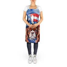 Load image into Gallery viewer, Cavalier Spaniel Patriotic American Apron – Artist-Designed Kitchen, BBQ &amp; Craft Apron