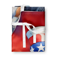 Load image into Gallery viewer, Cavalier Spaniel Patriotic American Apron – Artist-Designed Kitchen, BBQ &amp; Craft Apron