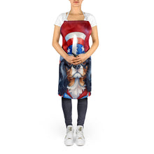 Load image into Gallery viewer, Cavalier Spaniel Patriotic American Apron – Artist-Designed Kitchen, BBQ &amp; Craft Apron
