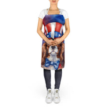 Load image into Gallery viewer, Cavalier Spaniel Patriotic American Apron – Artist-Designed Kitchen, BBQ &amp; Craft Apron