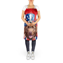 Load image into Gallery viewer, Chesapeake Bay Retriever Patriotic American Apron – Artist-Designed Kitchen, BBQ &amp; Craft Apron