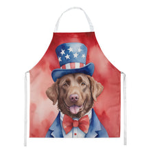 Load image into Gallery viewer, Chesapeake Bay Retriever Patriotic American Apron – Artist-Designed Kitchen, BBQ &amp; Craft Apron