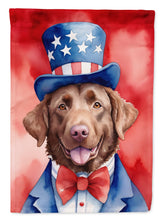 Load image into Gallery viewer, Chesapeake Bay Retriever Patriotic American House Flag