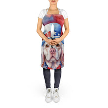Load image into Gallery viewer, Clumber Spaniel Patriotic American Apron – Artist-Designed Kitchen, BBQ &amp; Craft Apron
