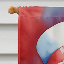 Load image into Gallery viewer, Clumber Spaniel Patriotic American House Flag