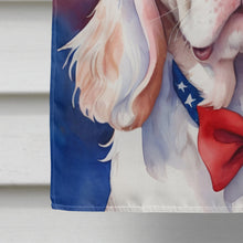 Load image into Gallery viewer, Clumber Spaniel Patriotic American House Flag