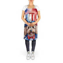 Load image into Gallery viewer, Cockapoo Patriotic American Apron – Artist-Designed Kitchen, BBQ &amp; Craft Apron