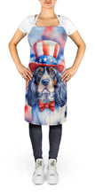 Load image into Gallery viewer, Cocker Spaniel Patriotic American Apron – Artist-Designed Kitchen, BBQ &amp; Craft Apron