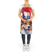 Load image into Gallery viewer, Corgi Patriotic American Apron – Artist-Designed Kitchen, BBQ &amp; Craft Apron