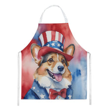 Load image into Gallery viewer, Corgi Patriotic American Apron – Artist-Designed Kitchen, BBQ &amp; Craft Apron