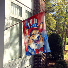 Load image into Gallery viewer, Corgi Patriotic American House Flag