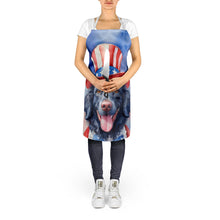 Load image into Gallery viewer, Curly-Coated Retriever Patriotic American Apron – Artist-Designed Kitchen, BBQ &amp; Craft Apron