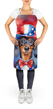 Load image into Gallery viewer, Dachshund Patriotic American Apron – Artist-Designed Kitchen, BBQ &amp; Craft Apron