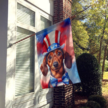 Load image into Gallery viewer, Dachshund Patriotic American House Flag