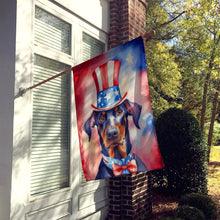 Load image into Gallery viewer, Doberman Pinscher Patriotic American House Flag