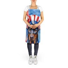 Load image into Gallery viewer, Doberman Pinscher Patriotic American Apron – Artist-Designed Kitchen, BBQ &amp; Craft Apron