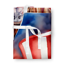 Load image into Gallery viewer, Dogue de Bordeaux Patriotic American Apron – Artist-Designed Kitchen, BBQ &amp; Craft Apron
