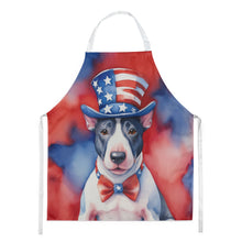 Load image into Gallery viewer, English Bull Terrier Patriotic American Apron – Artist-Designed Kitchen, BBQ &amp; Craft Apron