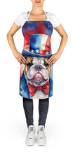 Load image into Gallery viewer, English Bulldog Patriotic American Apron – Artist-Designed Kitchen, BBQ &amp; Craft Apron