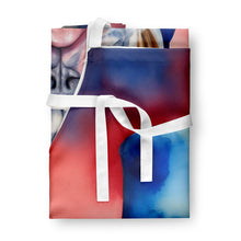 Load image into Gallery viewer, English Bulldog Patriotic American Apron – Artist-Designed Kitchen, BBQ &amp; Craft Apron