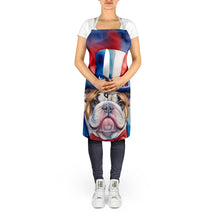 Load image into Gallery viewer, English Bulldog Patriotic American Apron – Artist-Designed Kitchen, BBQ &amp; Craft Apron