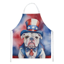 Load image into Gallery viewer, English Bulldog Patriotic American Apron – Artist-Designed Kitchen, BBQ &amp; Craft Apron