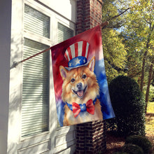 Load image into Gallery viewer, Finnish Spitz Patriotic American House Flag