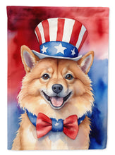Load image into Gallery viewer, Finnish Spitz Patriotic American House Flag