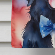 Load image into Gallery viewer, Flat-Coated Retriever Patriotic American House Flag