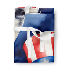 Load image into Gallery viewer, Fox Terrier Patriotic American Apron – Artist-Designed Kitchen, BBQ &amp; Craft Apron