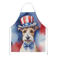 Load image into Gallery viewer, Fox Terrier Patriotic American Apron – Artist-Designed Kitchen, BBQ &amp; Craft Apron