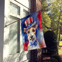 Load image into Gallery viewer, Fox Terrier Patriotic American House Flag
