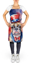 Load image into Gallery viewer, French Bulldog Patriotic American Apron – Artist-Designed Kitchen, BBQ &amp; Craft Apron